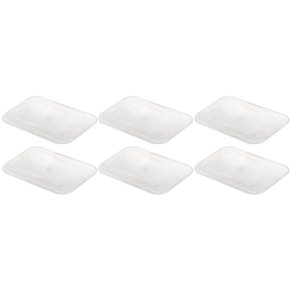 Teacher Created Resources Plastic Letter Tray Lid, Clear, Pack Of 6