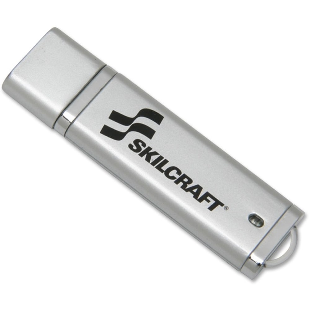 SKILCRAFT USB Flash Drive With 256-Bit AES Encryption, 2GB (AbilityOne 7045-01-558-4986)