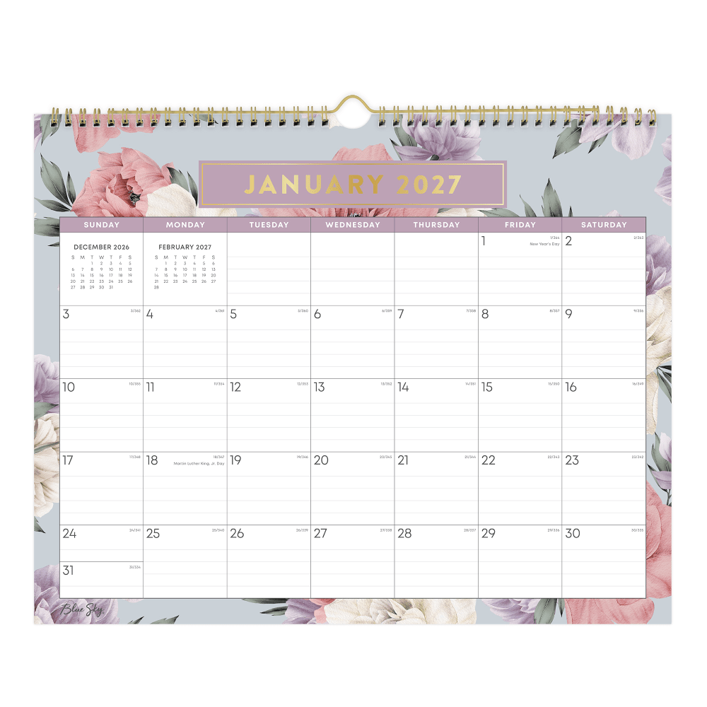 2027 Blue Sky Tula Monthly Wall Calendar, 15x12, 0%, Tula, Jan-Dec, RY27