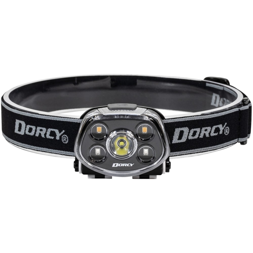 Dorcy Pro 470 Lumen LED, High CRI, And UV Headlamp - 5 x LED - 470 lm Lumen - 3 x AAA - Alkaline - Battery - Water Resistant - Gray