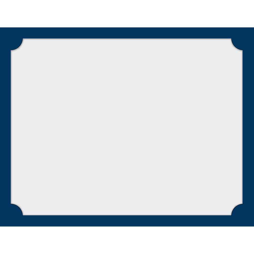 Great Papers! Certificate Backers, 12in x 9-3/8in, Navy, Pack Of 10 Backers