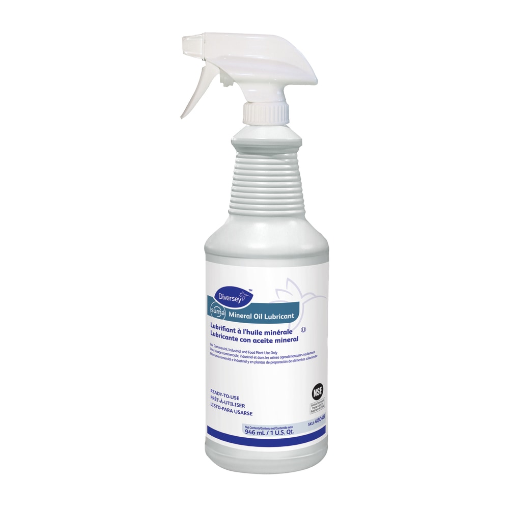 Diversey Suma Mineral Oil Lubricant, 32 Oz, Pack Of 6 Bottles