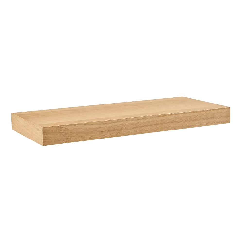 Eurostyle Barney Floating Shelf, 2inH x 24inW x 10inD, Oak