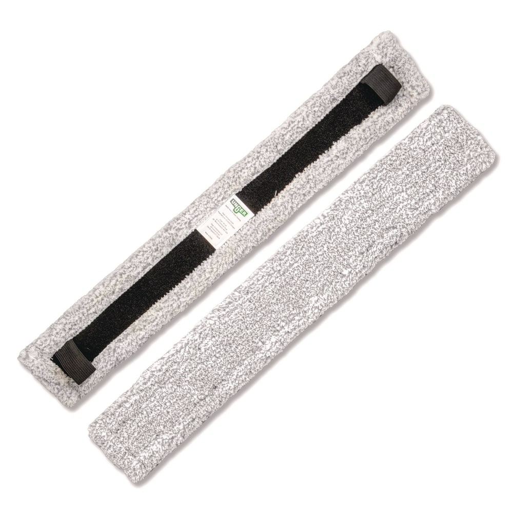 Unger VisaVersa Pro Microfiber Replacement Pad, 14in, Light Gray, 10/Carton