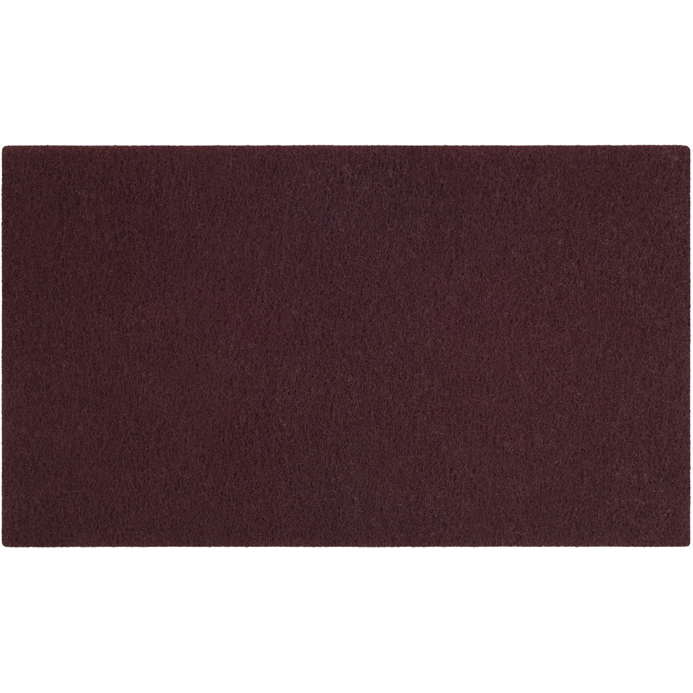 Scotch-Brite SPP-14 Surface Preparation Pads, 14in, Maroon, Case Of 10 Pads