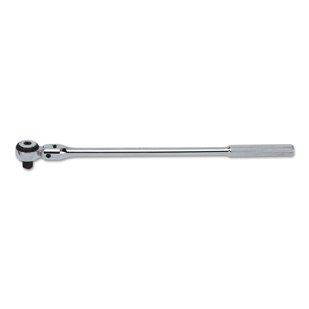 Stanley Round Flex Head Ratchet Handles, 1/2 in Dr., 17 3/32 in, Full Polish
