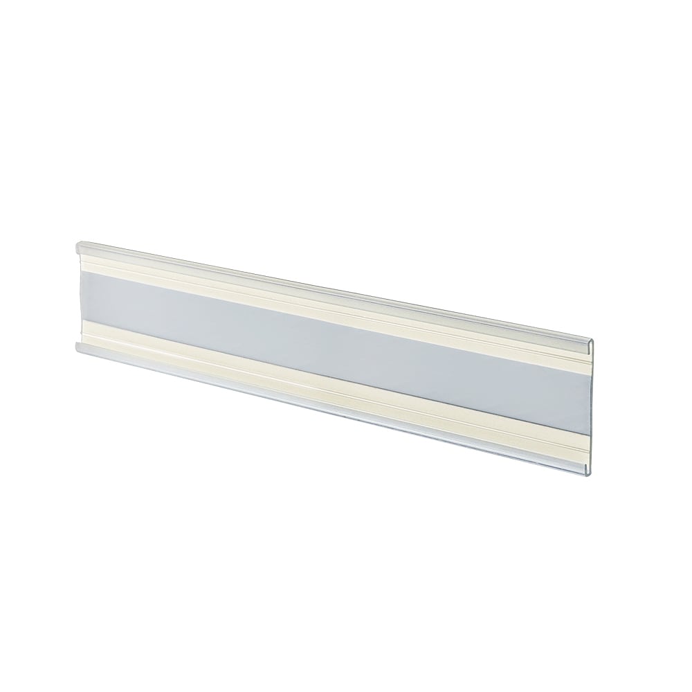 Azar Displays Adhesive-Back Acrylic Nameplates, 2in x 8 1/2in, Clear, Pack Of 10