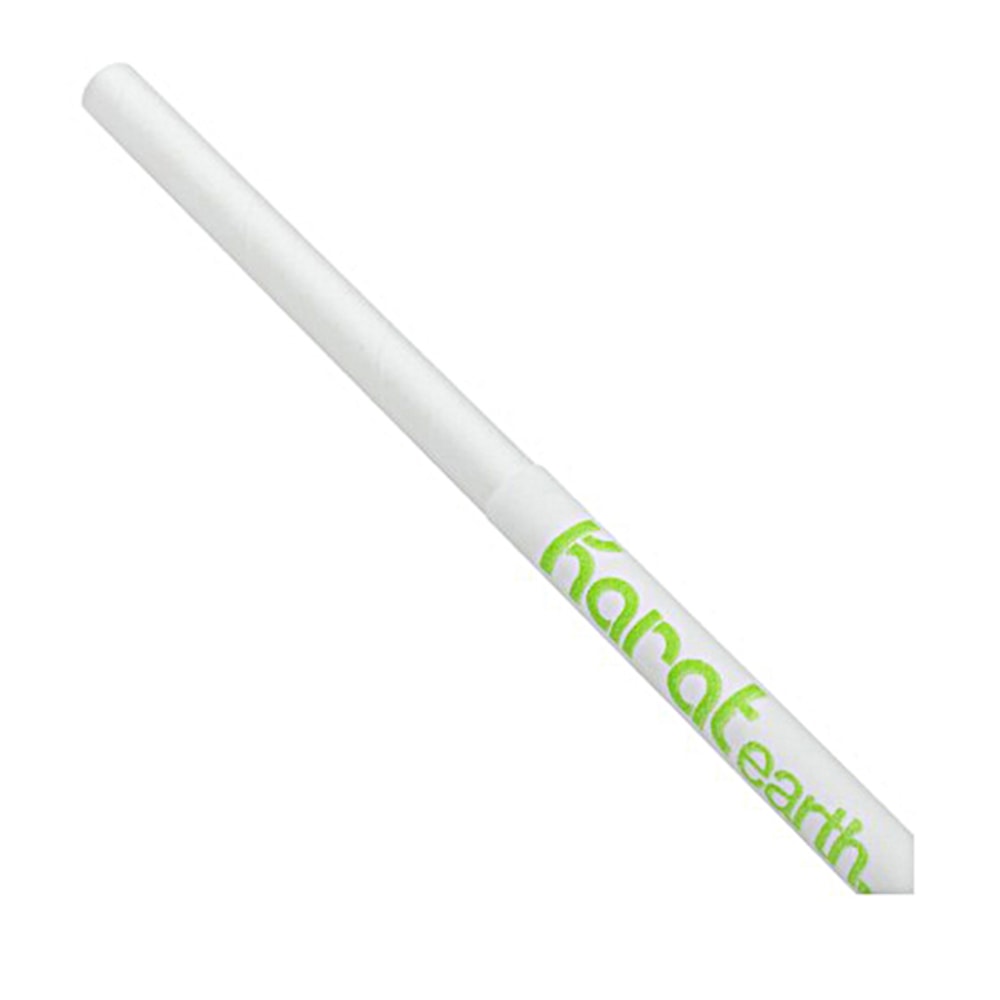 Karat Earth Jumbo Wrapped Paper Straws, 10-1/4in, White, Case Of 1,200 Straws