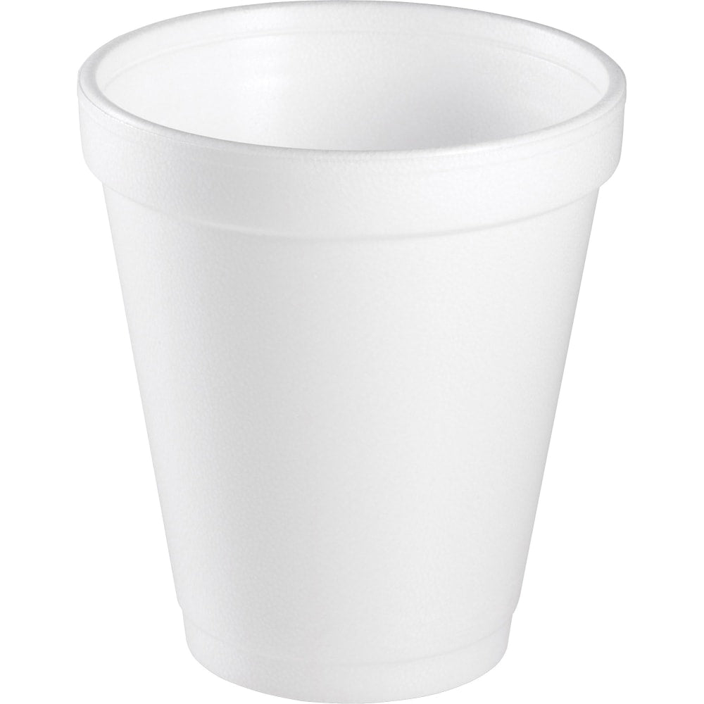 Dart Insulated Foam Drinking Cups, White, 8 Oz, Box Of 1,000 Cups