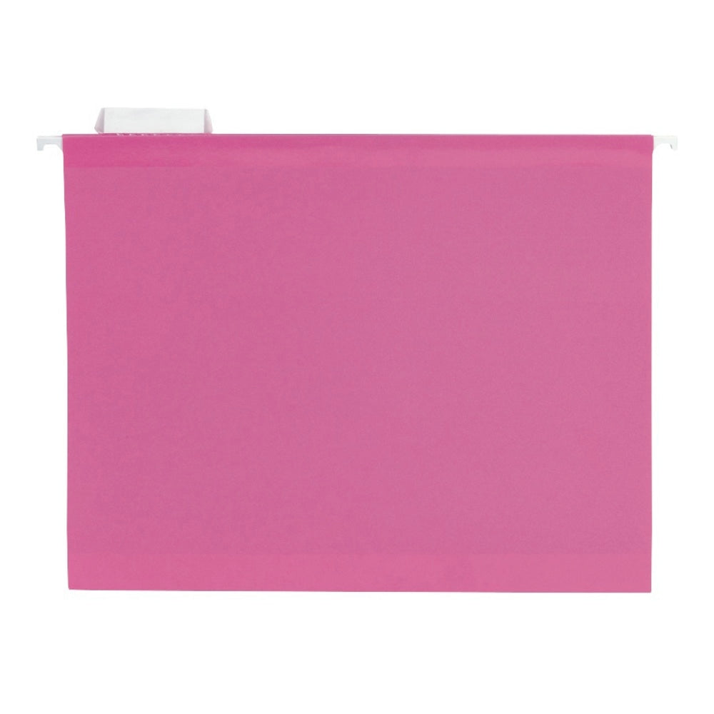 Pendaflex Premium Reinforced Color Hanging File Folders, Letter Size, Pink, Pack Of 25 Folders