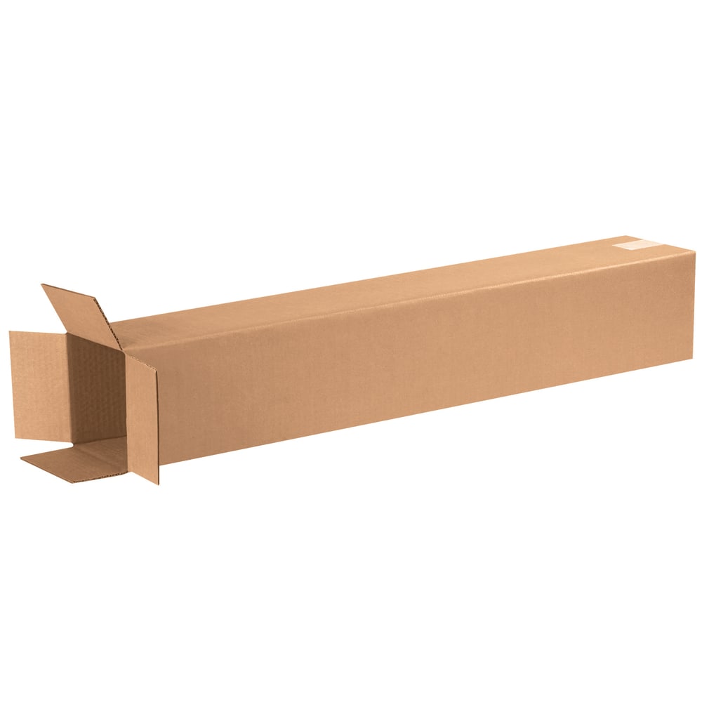 Partners Brand Tall Corrugated Boxes, 6in x 6in x 36in, Kraft, Pack Of 25