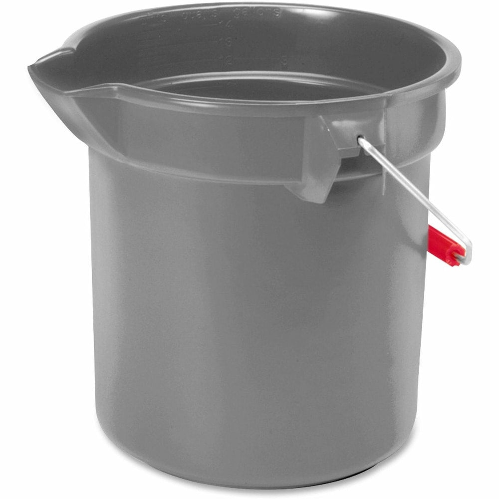 Rubbermaid Commercial Brute 10-quart Utility Bucket - 2.50 gal - Heavy Duty, Rust Resistant, Bend Resistant - 296300GYCT