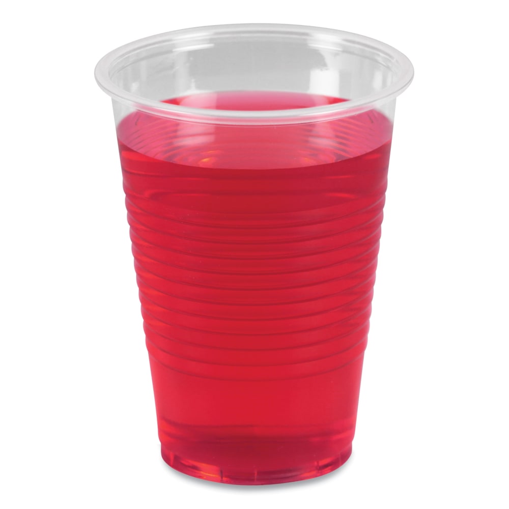 Boardwalk Plastic Cold Cups, 9 Oz, Clear, Sleeve Of 100 Cups, Carton Of 25 Sleeves