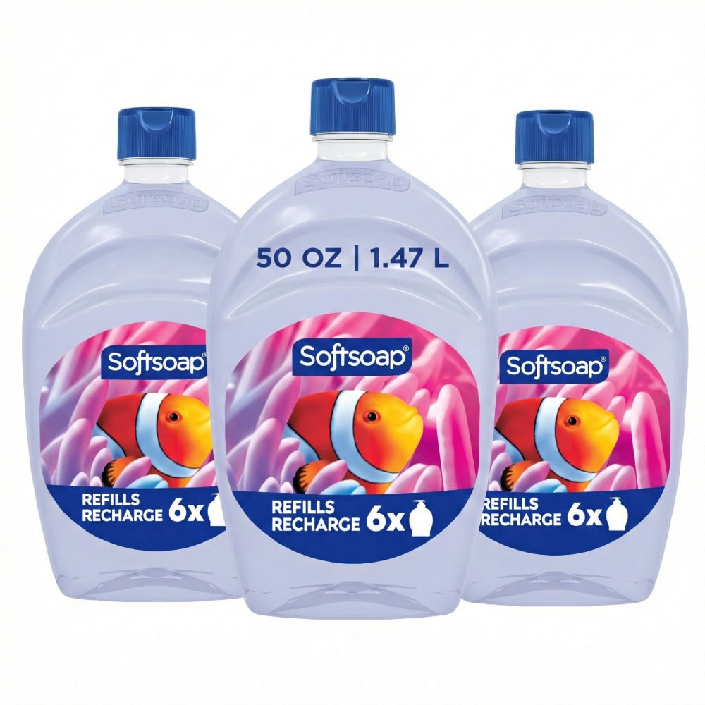 Softsoap Liquid Hand Soap, Aquarium Fresh Scent, 50 Oz, Total Qty 3