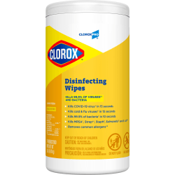 CloroxPro Clorox Disinfecting Wipes, Lemon Fresh, 75 Count (15948)