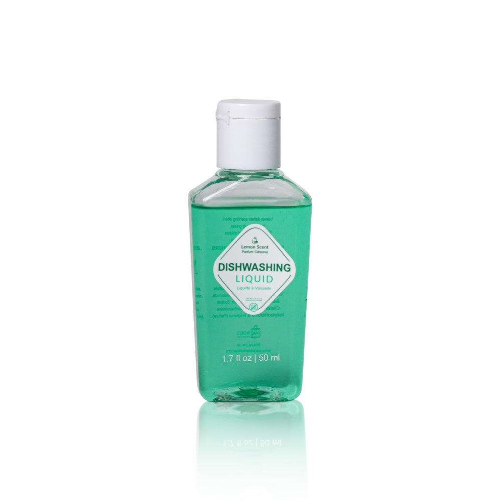 Accessories Dishwashing Liquid, Lemon Scent, 1.7 Oz, Green, Case Of 90 Bottles