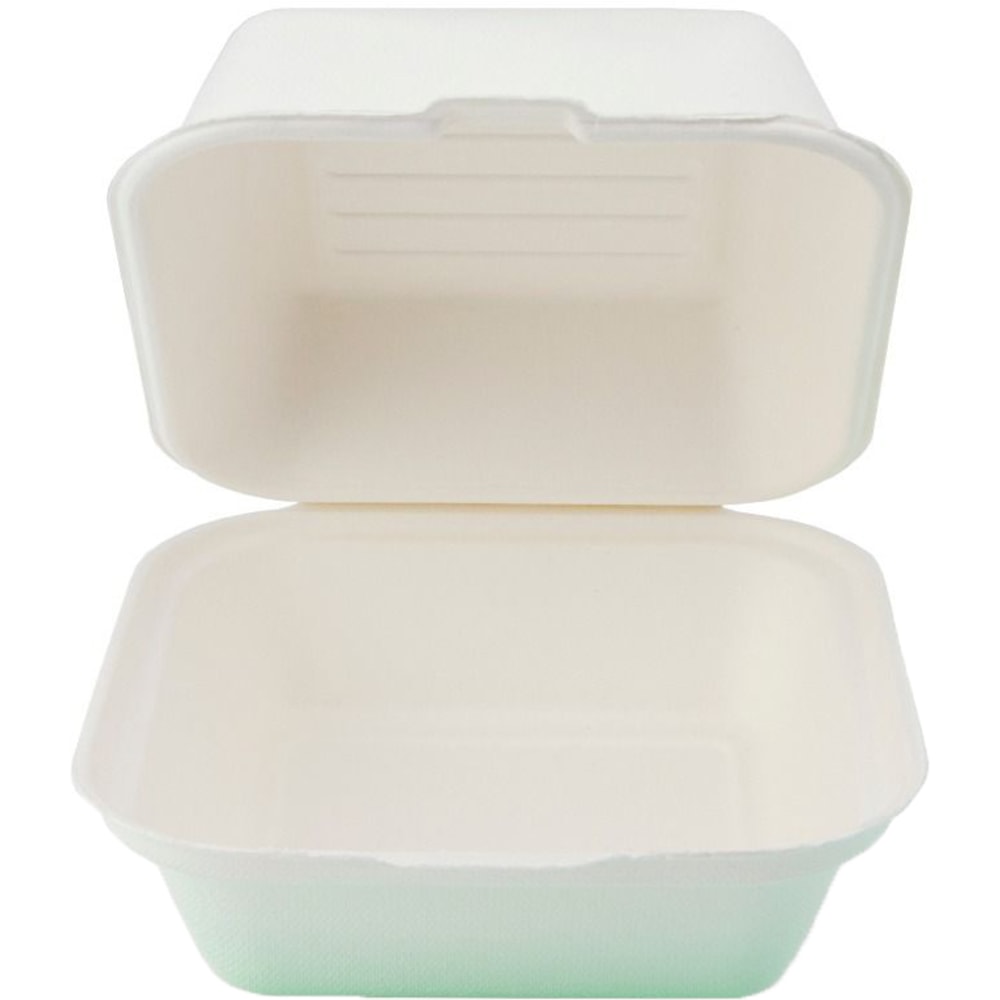 StalkMarket Heavyweight Hinged Containers, 6in x 6in x 3in, Case Of 250 Containers