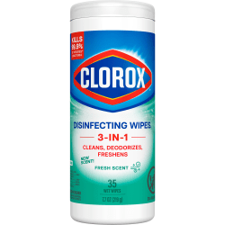Clorox Disinfecting Wipes, Bleach Free Cleaning Wipes - Fresh - 35 Count (01593)