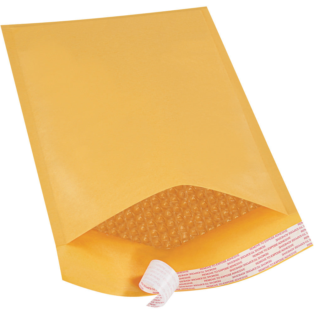 Partners Brand Kraft Self-Seal Bubble Mailers, #3, 8 1/2in x 14 1/2in, Pack Of 70
