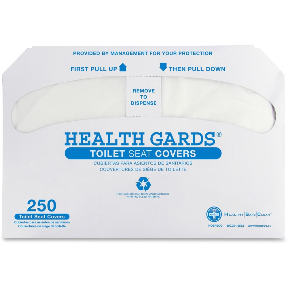 Hospital Specialty Health Gards Toilet Seat Covers, 250/Pack, 20 Packs/Carton, 5000 Covers Total