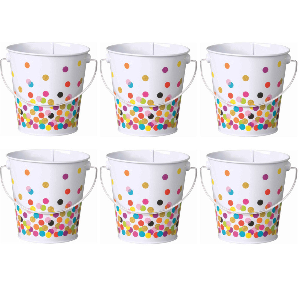 Teacher Created Resources Bucket, Confetti, Pack Of 6