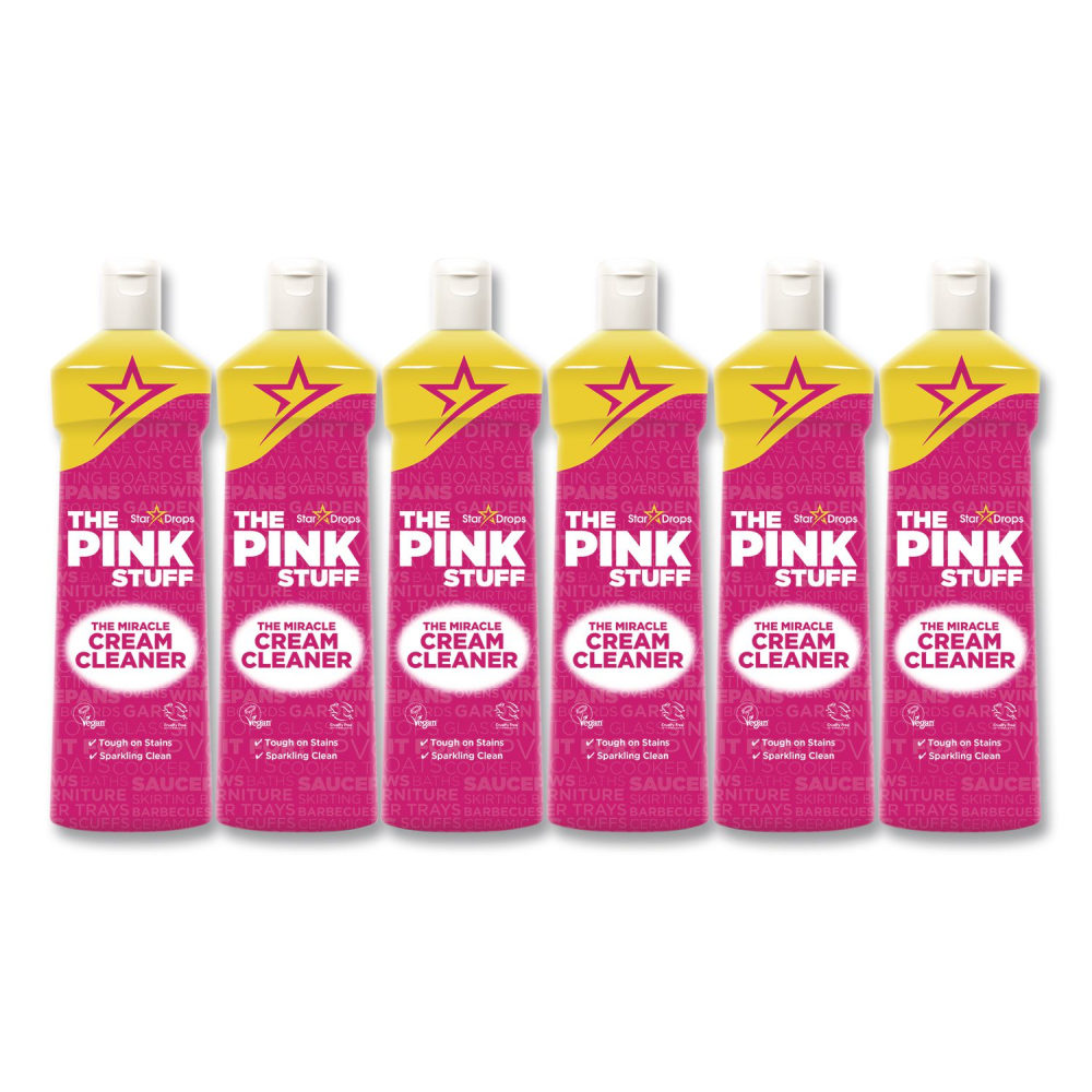 The Pink Stuff Miracle Cream Cleaner, Fruity Scent, 16.9 oz Bottle, 6/Carton