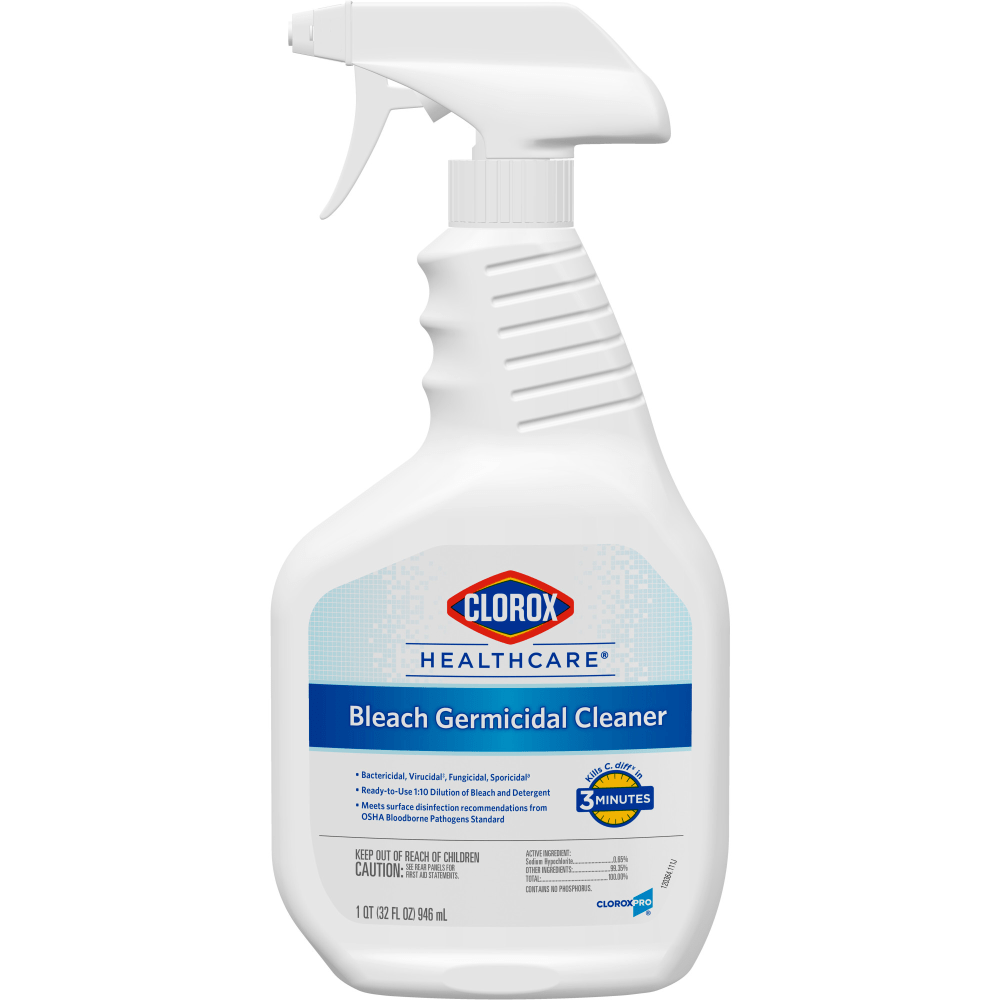 Clorox Healthcare Bleach Germicidal Cleaner Spray, 32 Ounces
