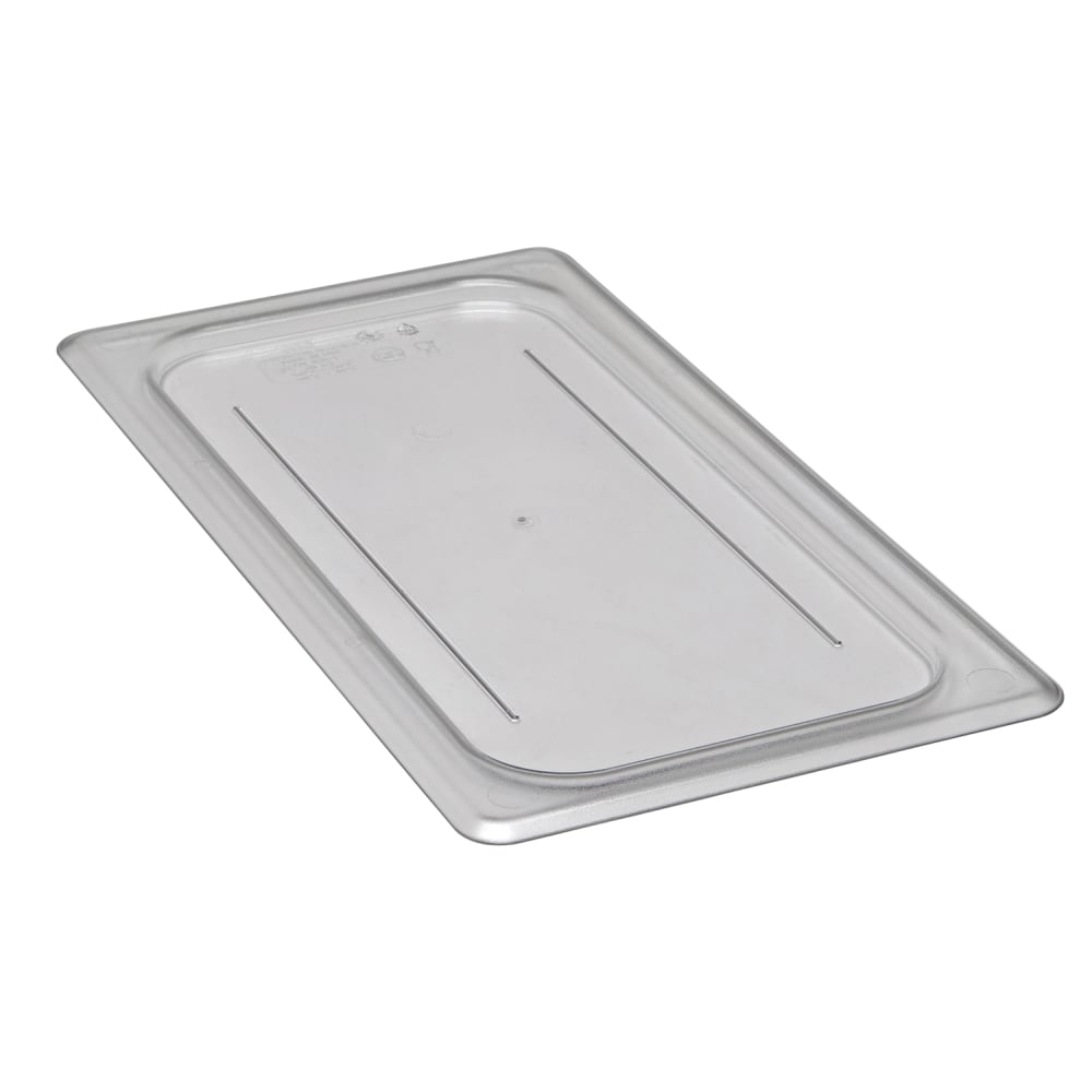 Cambro Camwear 1/3 Flat Food Pan Lids, Clear, Set Of 6 Lids