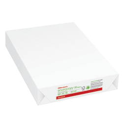 Office Depot EnviroCopy Copy Paper, 1 Ream, White, Letter (8.5in x 11in), 500 Sheets Per Ream, 20 Lb, 92 Brightness, 50% Recycled, FSC Certified