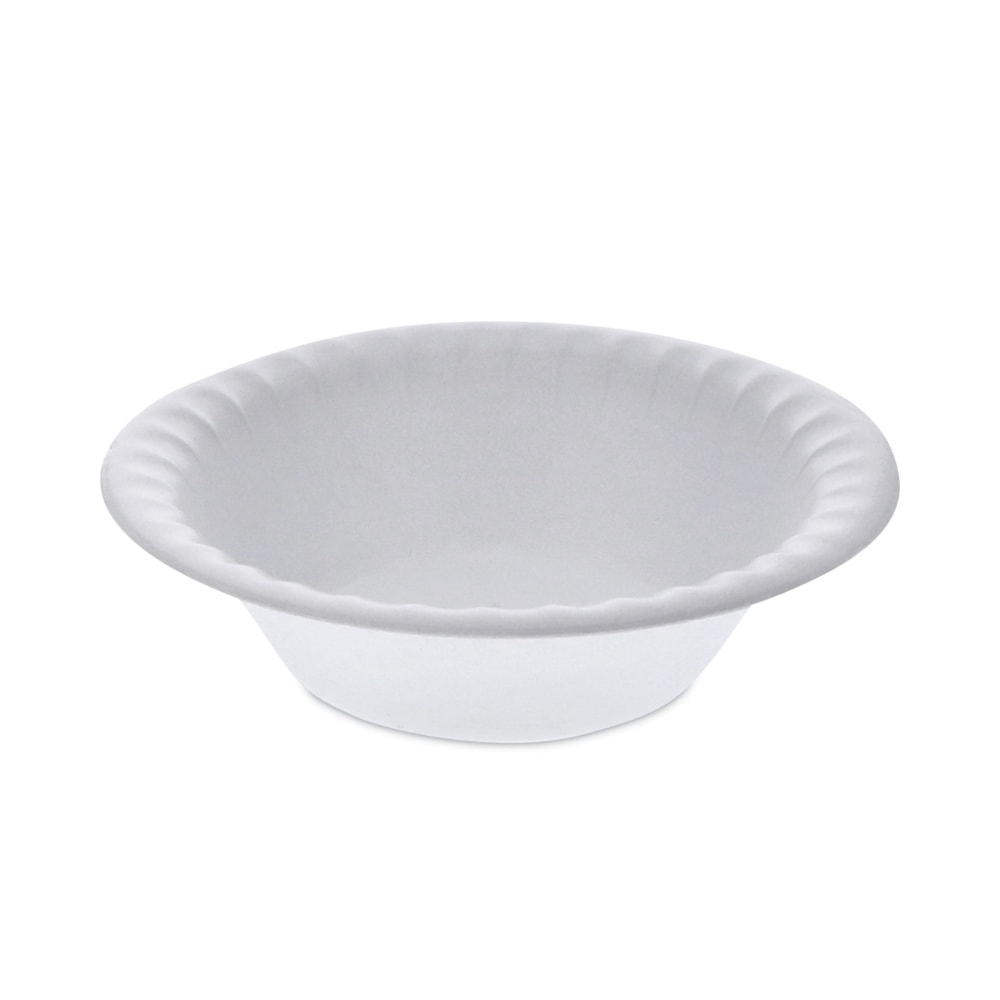 Pactiv Evergreen Placesetter Placesetter Satin Non-Laminated Foam Dinnerware, Bowl, 12 oz, 6in dia, White, 1,000/Carton