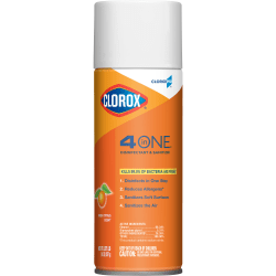 CloroxPro Clorox 4 in One Disinfectant & Sanitizer, Citrus, 14 Ounce Can