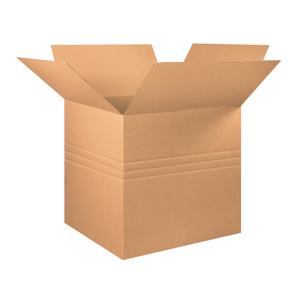Partners Brand Multi-Depth Corrugated Boxes, 36in x 36in x 36in, Kraft, Pack Of 5