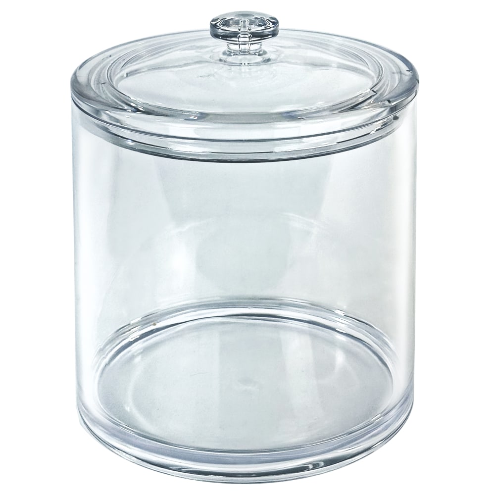 Azar Displays Small Round Candy Bin With Acrylic Lid, 1.34 Gallons, Clear
