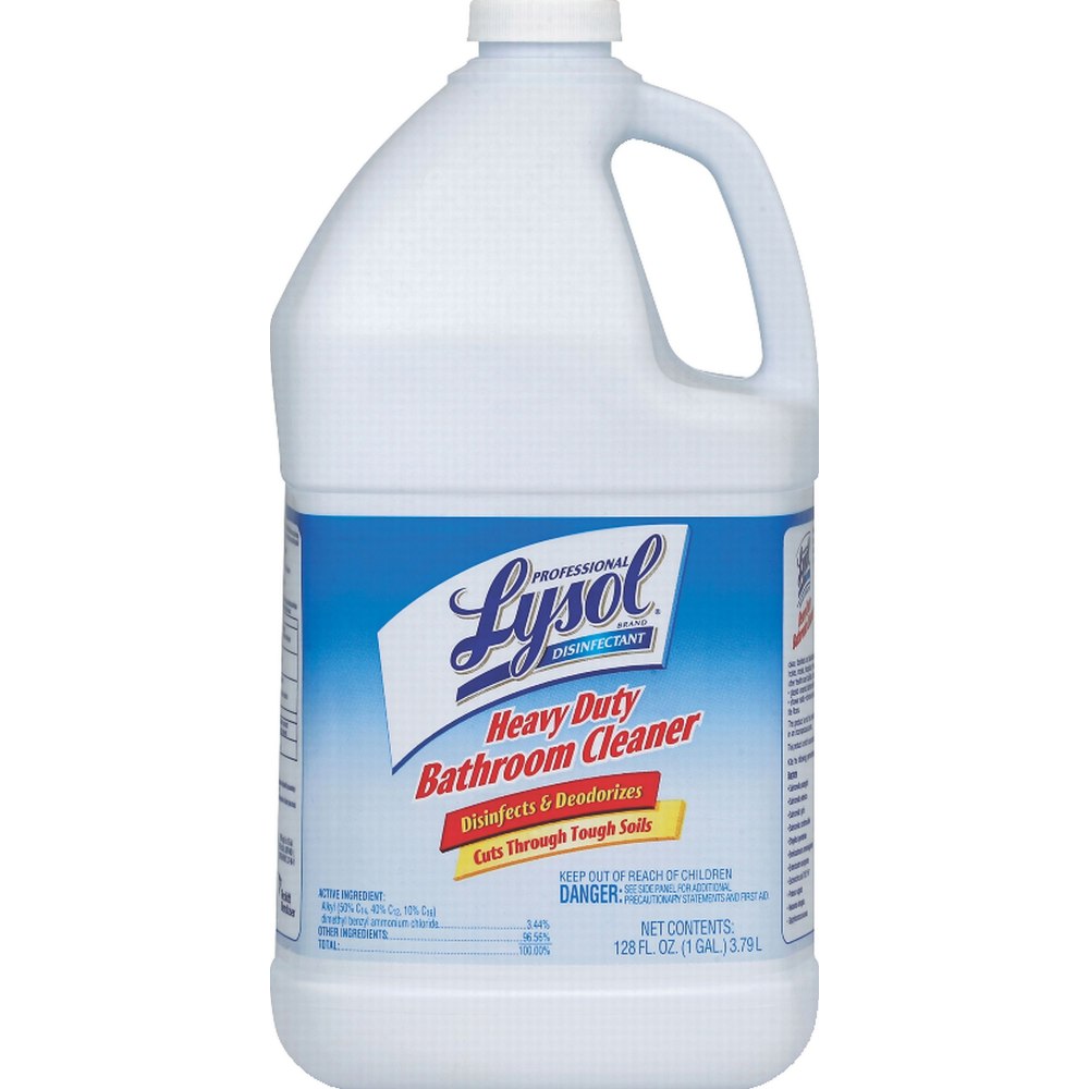 Professional Lysol Disinfectant Heavy Duty Bathroom Cleaner Concentrate, 128 Oz Bottle