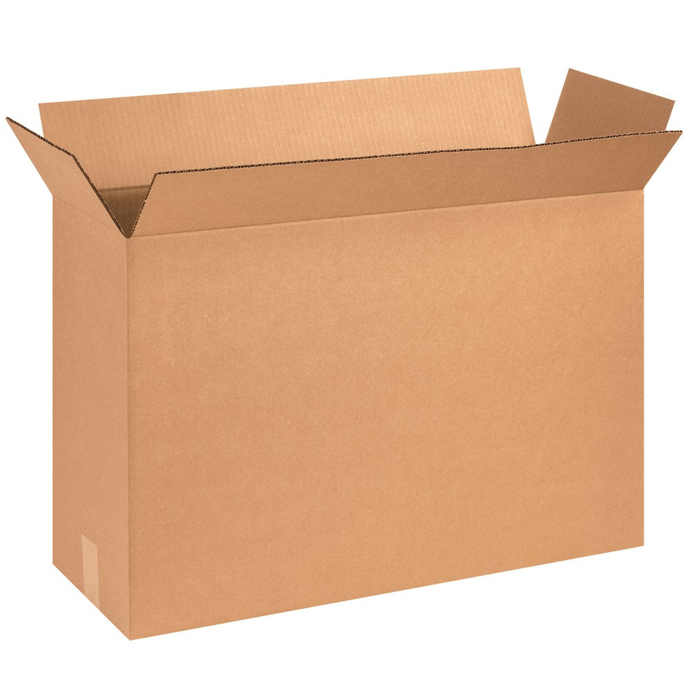 Partners Brand Corrugated Boxes, 25 1/8in x 8 3/8in x 17 1/2in, Kraft, Pack Of 15