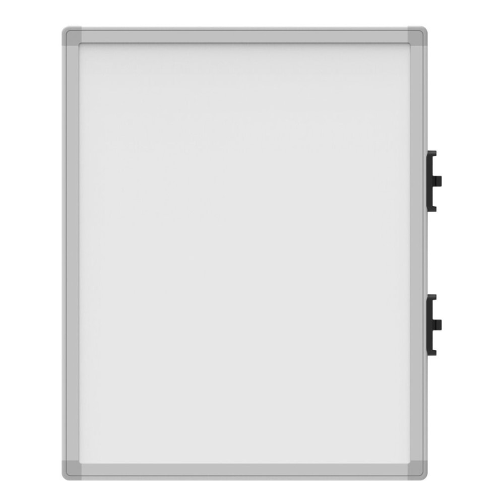 Luxor Magnetic Dry-Erase Whiteboards, 23 5/16in x 18 3/4in, Aluminum Frame With Silver Finish, Pack Of 4