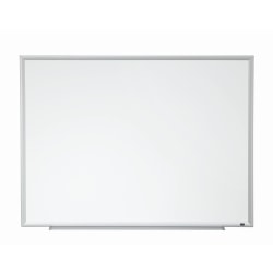 3M Porcelain Magnetic Dry-Erase Whiteboard, 96in x 48in, Aluminum Frame With Silver Finish