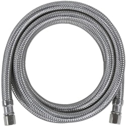 Certified Appliance Accessories Braided Stainless Steel Ice Maker Connector - 96in - Silver, Stainless Steel - IM96SS