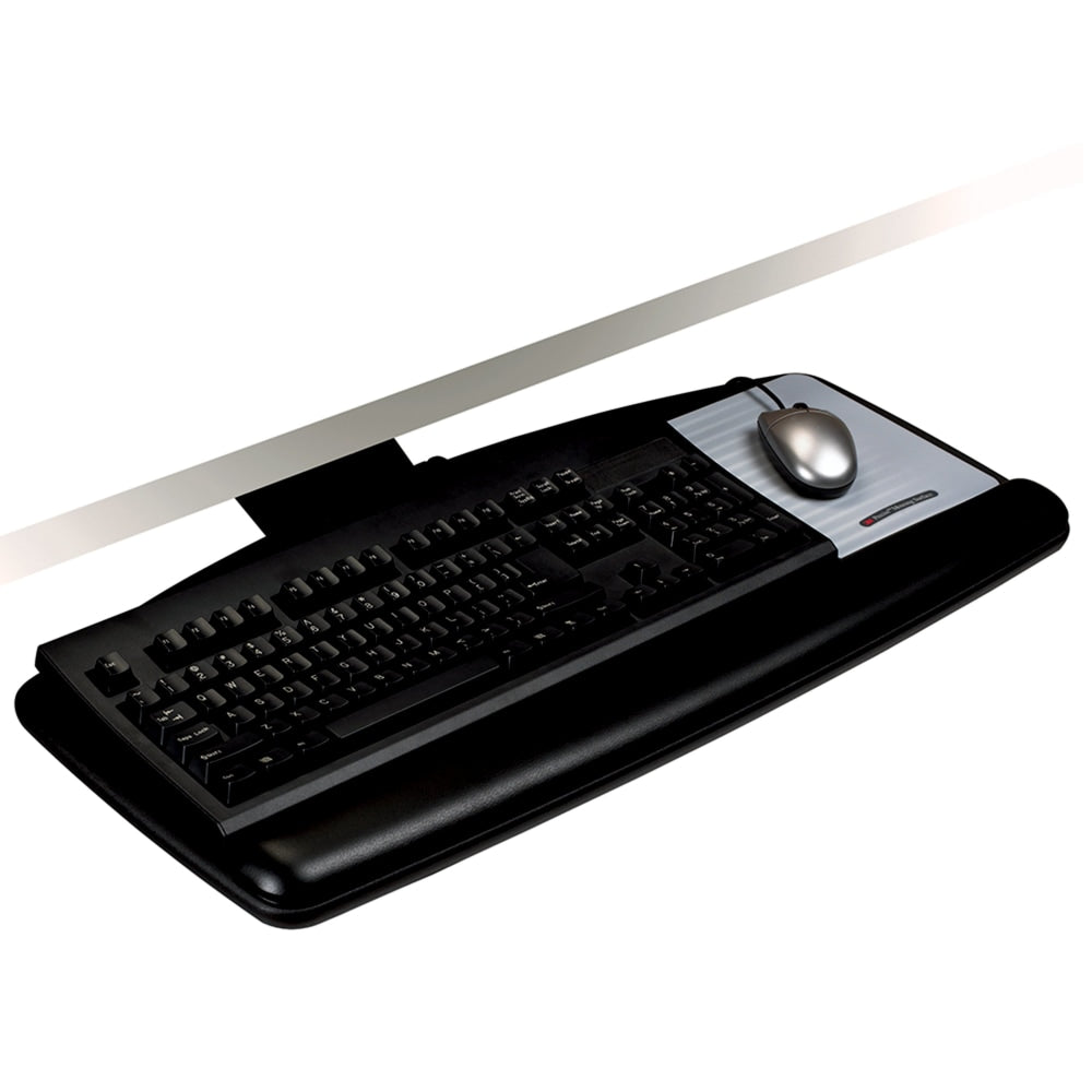 3M AKT90LE Adjustable Keyboard Tray, Black/Charcoal