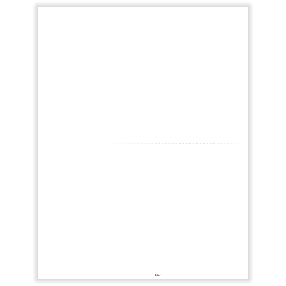 ComplyRight 1099/W-2 Blank Tax Forms, 2-Up, No Backer, 8-1/2in x 11in, Pack Of 1, 000 Forms, 5207B25