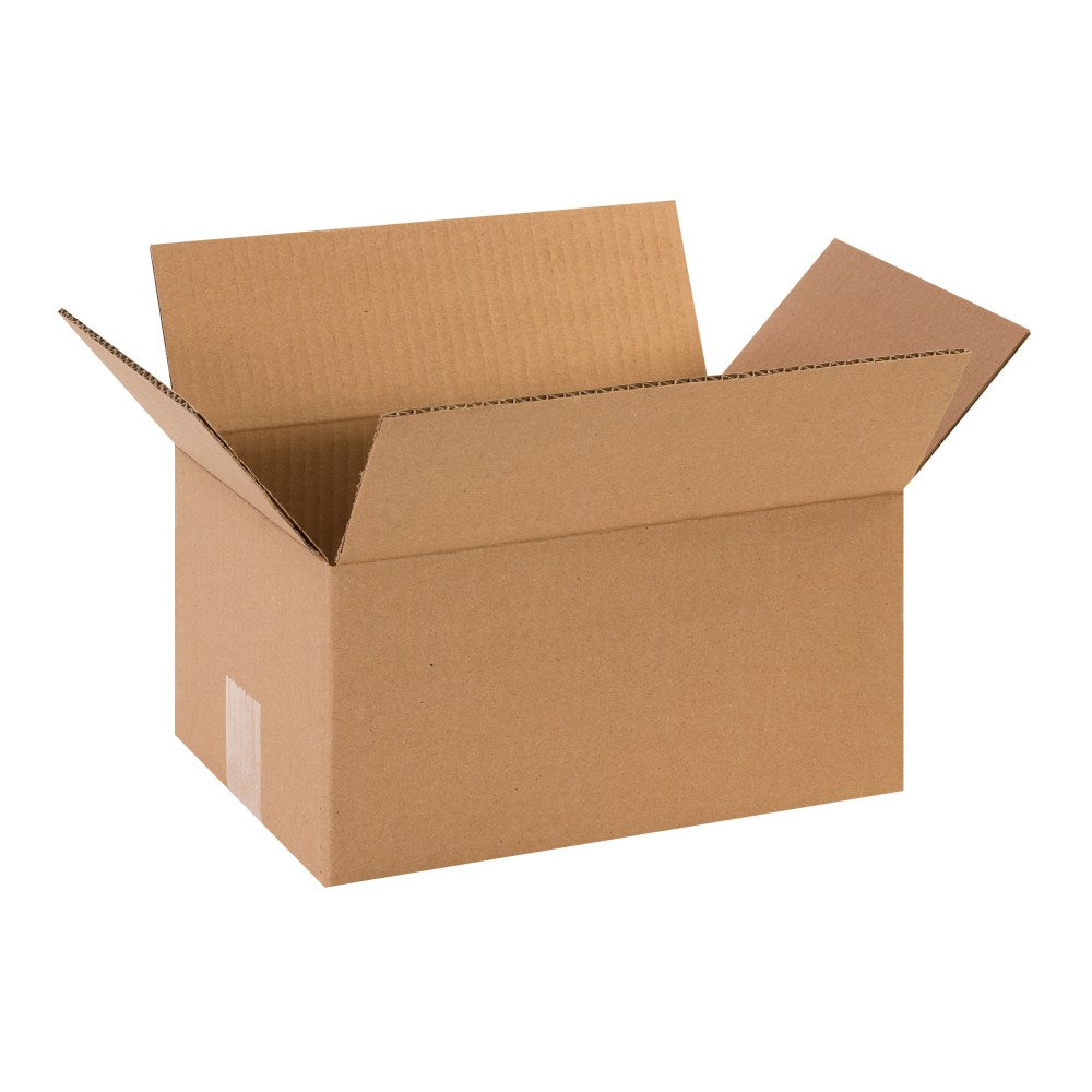 Partners Brand Corrugated Boxes, 12in x 8in x 6in, Kraft, Pack Of 25