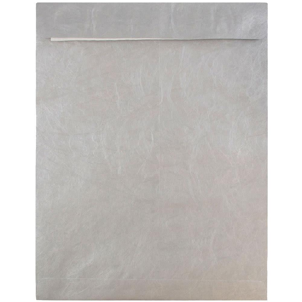 JAM Paper Tyvek Open-End 10in x 13in Catalog Envelopes, Self-Adhesive, Silver, Pack Of 25