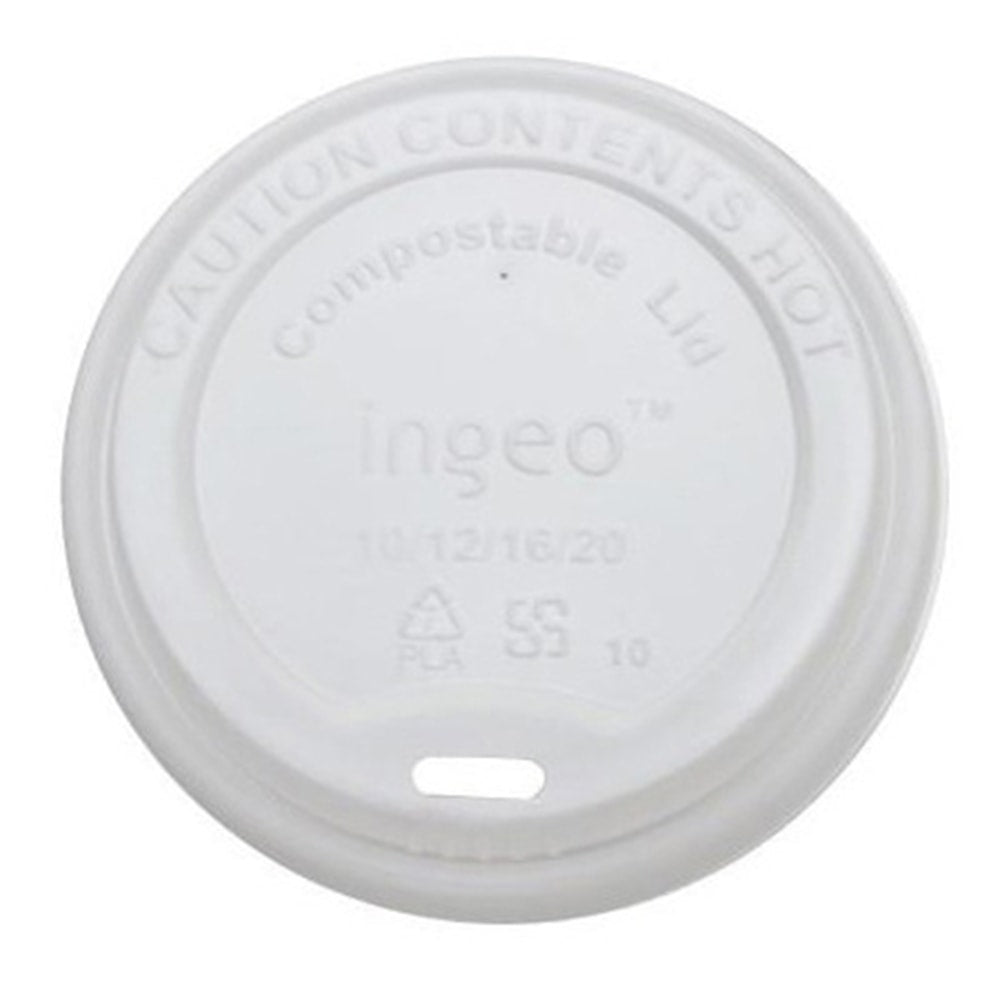 Karat Earth Dome Sipper Lids, White, Case Of 1,000 Lids