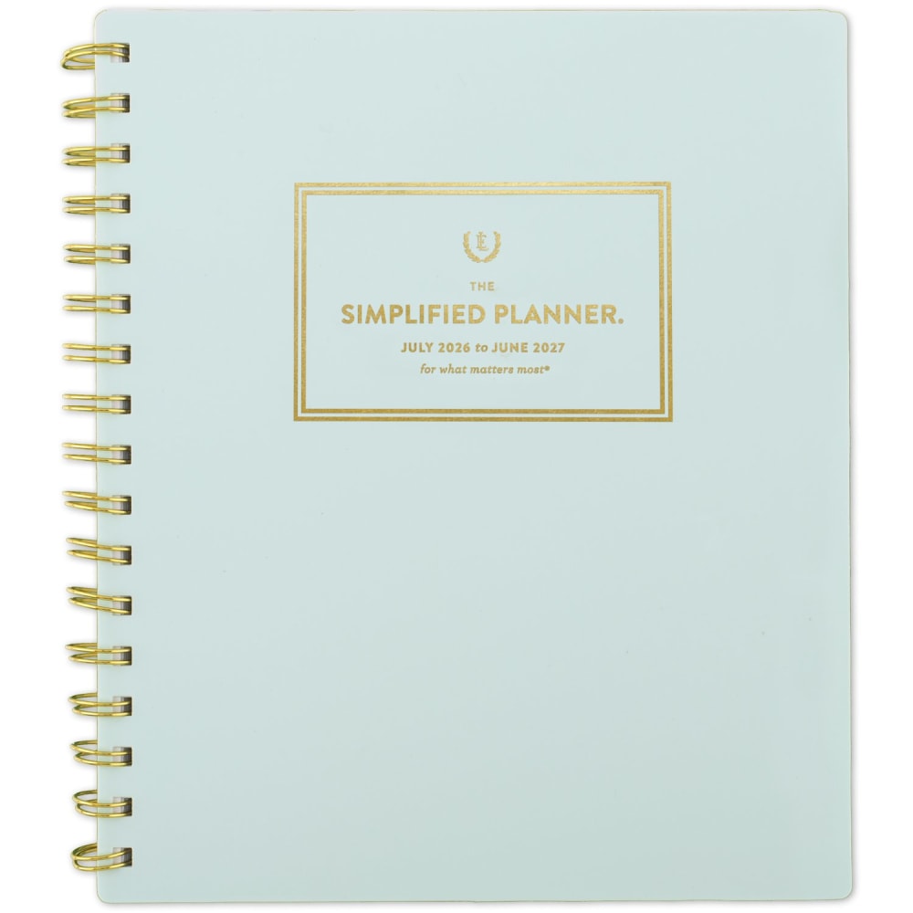 Simplified by Emily Ley for AT-A-GLANCE Academic 2026-2027 Weekly Monthly Planner, Seaglass, Medium, 7in x 8 3/4in