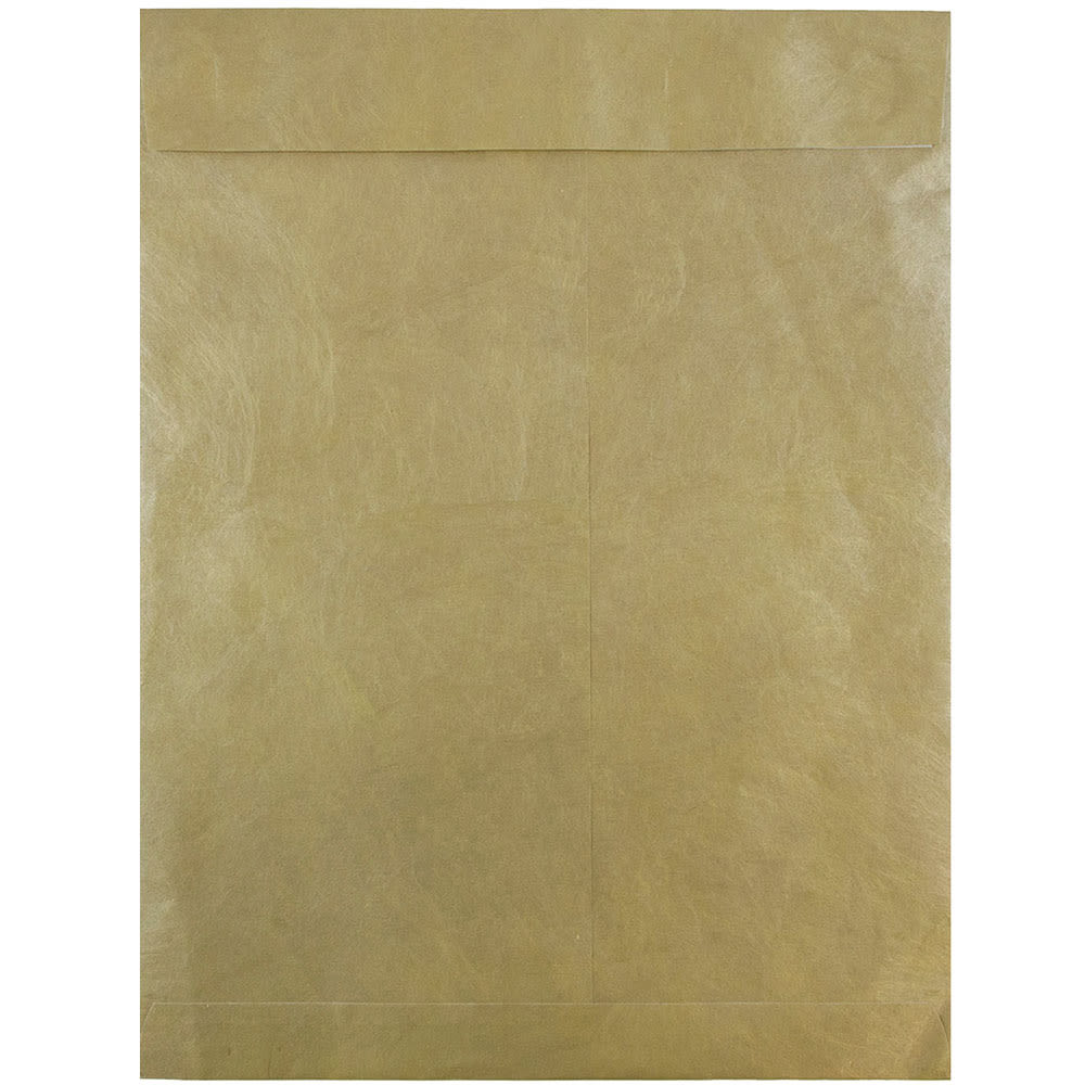 JAM Paper Tyvek Open-End 10in x 13in Catalog Envelopes, Self-Adhesive, Gold, Pack Of 25