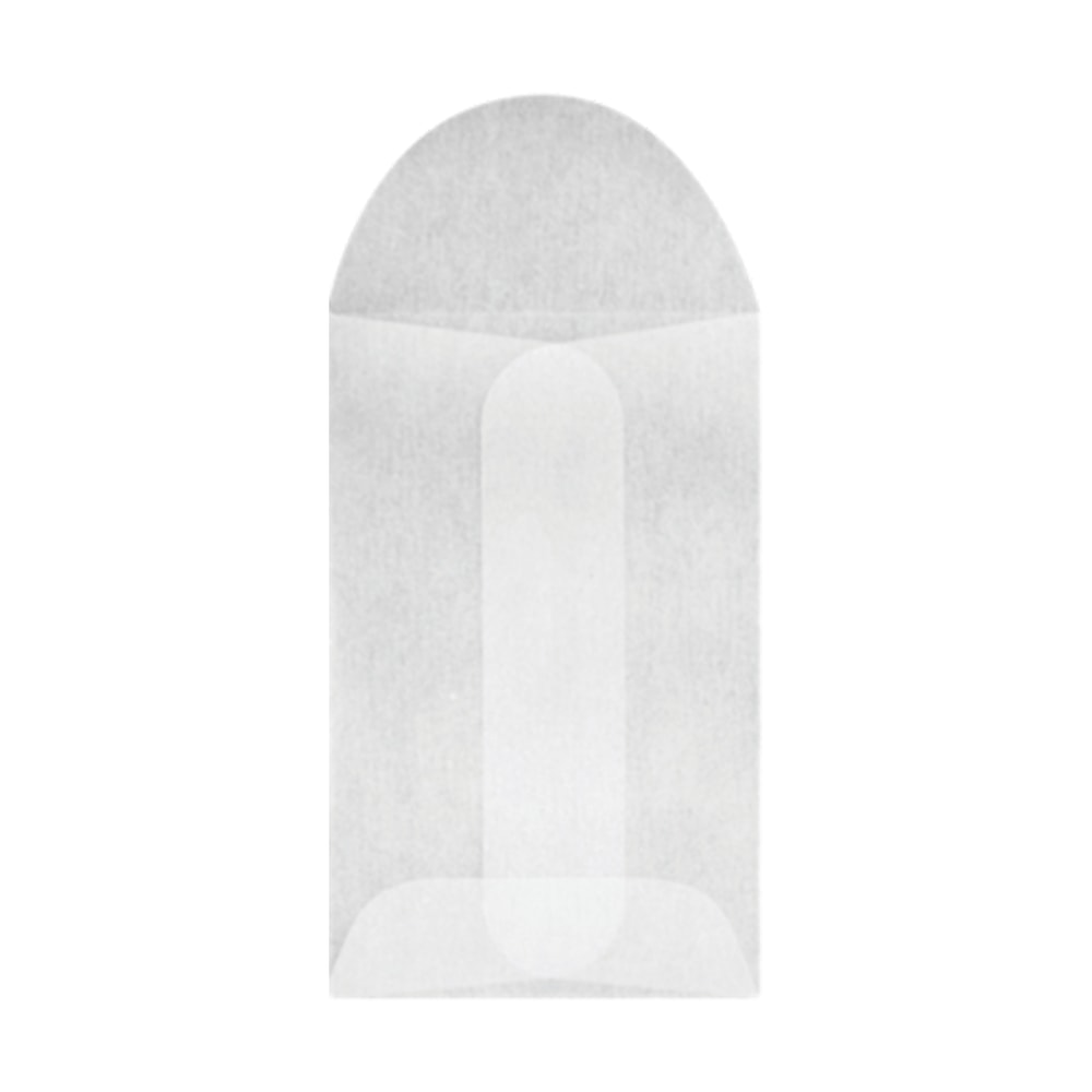 LUX Open-End Envelopes, 1 3/4in x 2 3/4in, Flap Closure, Glassine, Pack Of 100