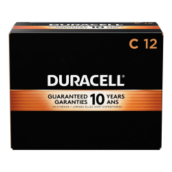 Duracell Coppertop C Alkaline Batteries, Box of 12