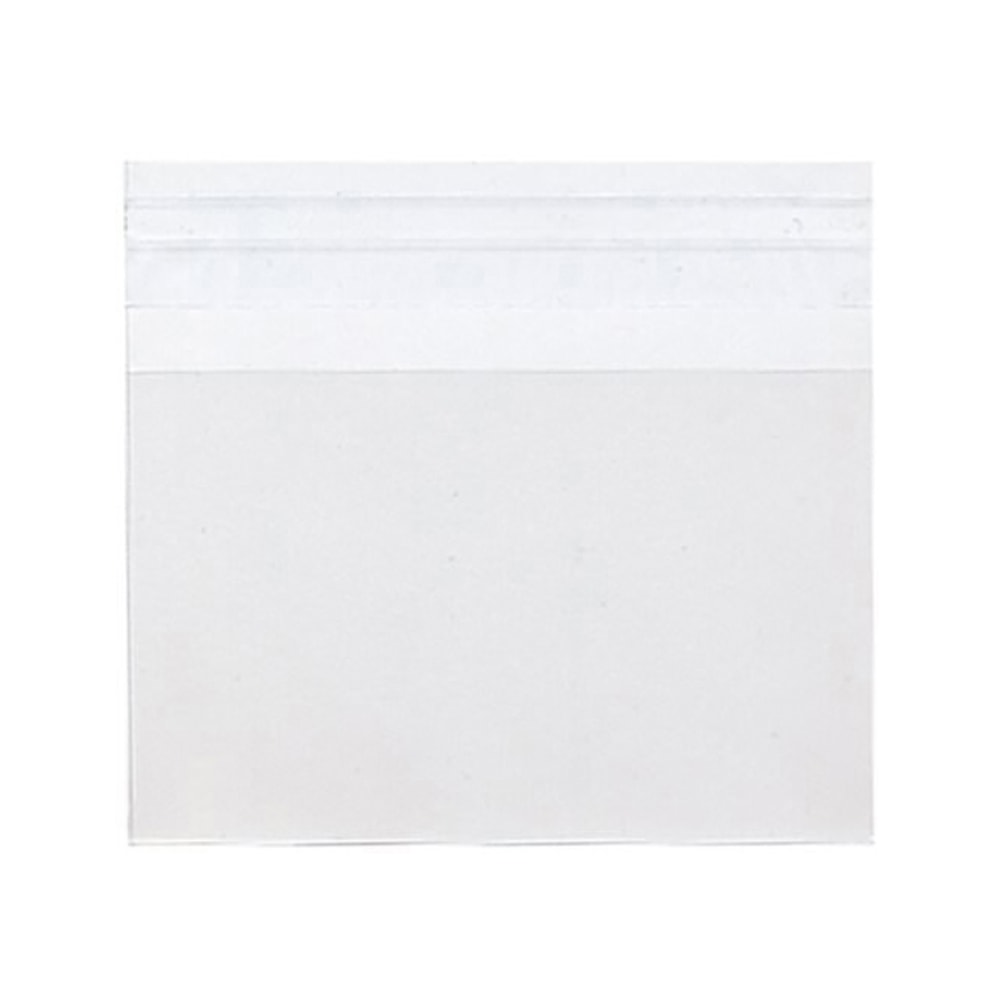 JAM Paper Self-Adhesive Cello Sleeve Envelopes, 2 3/8in x 3 11/16in, Clear, Pack Of 100