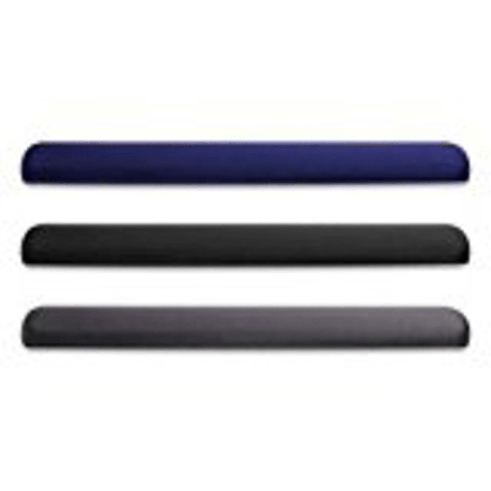 Compucessory Gel Keyboard Wrist Rest Pads, 19inH x 2.87inW x 0.75inD, Black