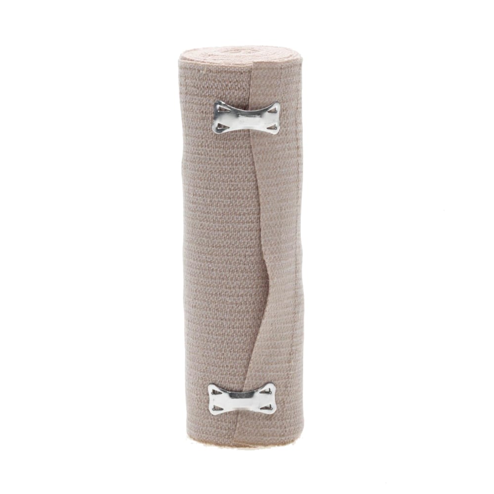Medline Soft-Wrap Sterile Elastic Bandages, 6in x 5 Yd., Tan, Pack Of 20
